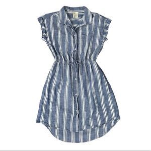 Japna Women’s Button Down Drawstring Dress